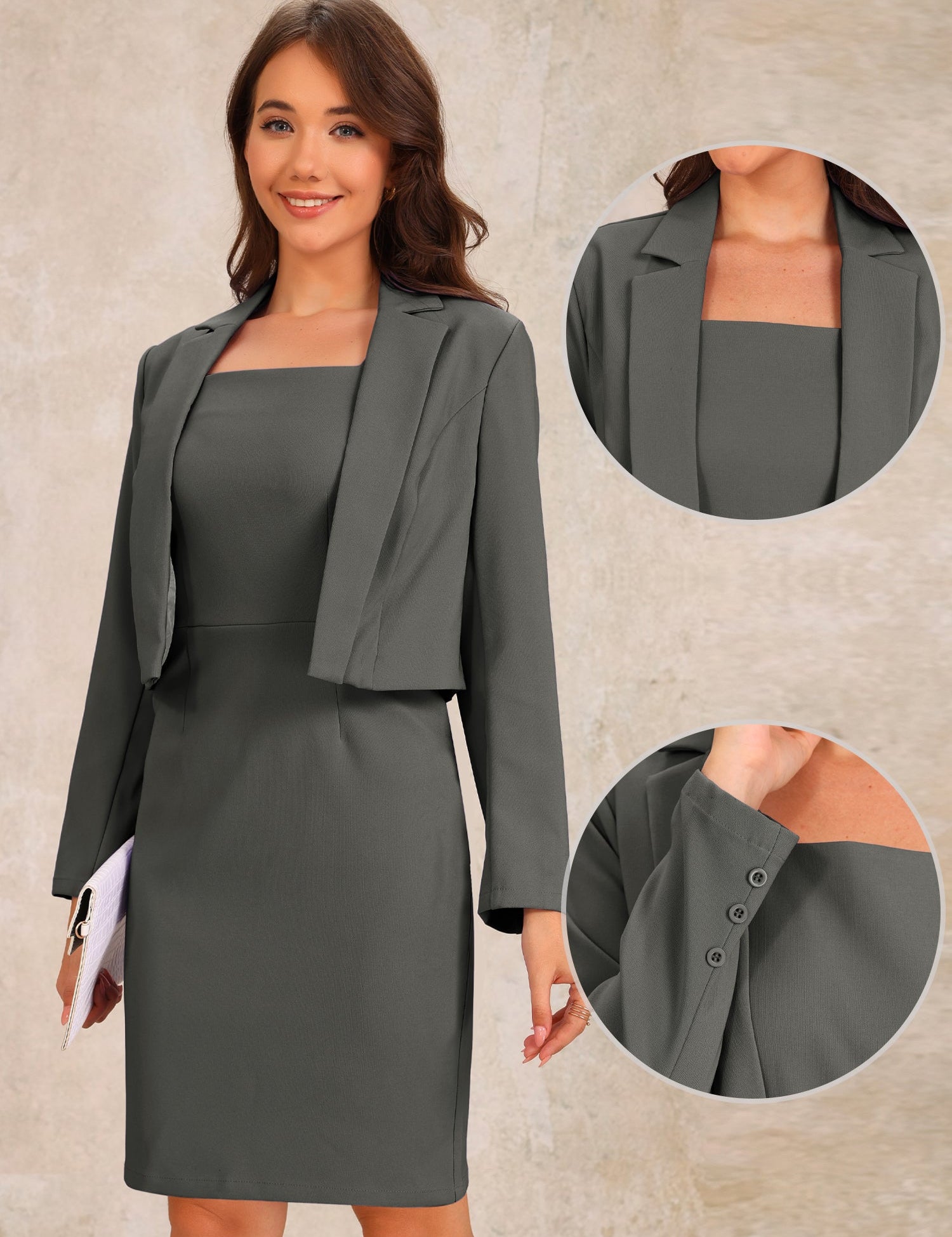 Workvella - Women’s Blazer & Dress Set