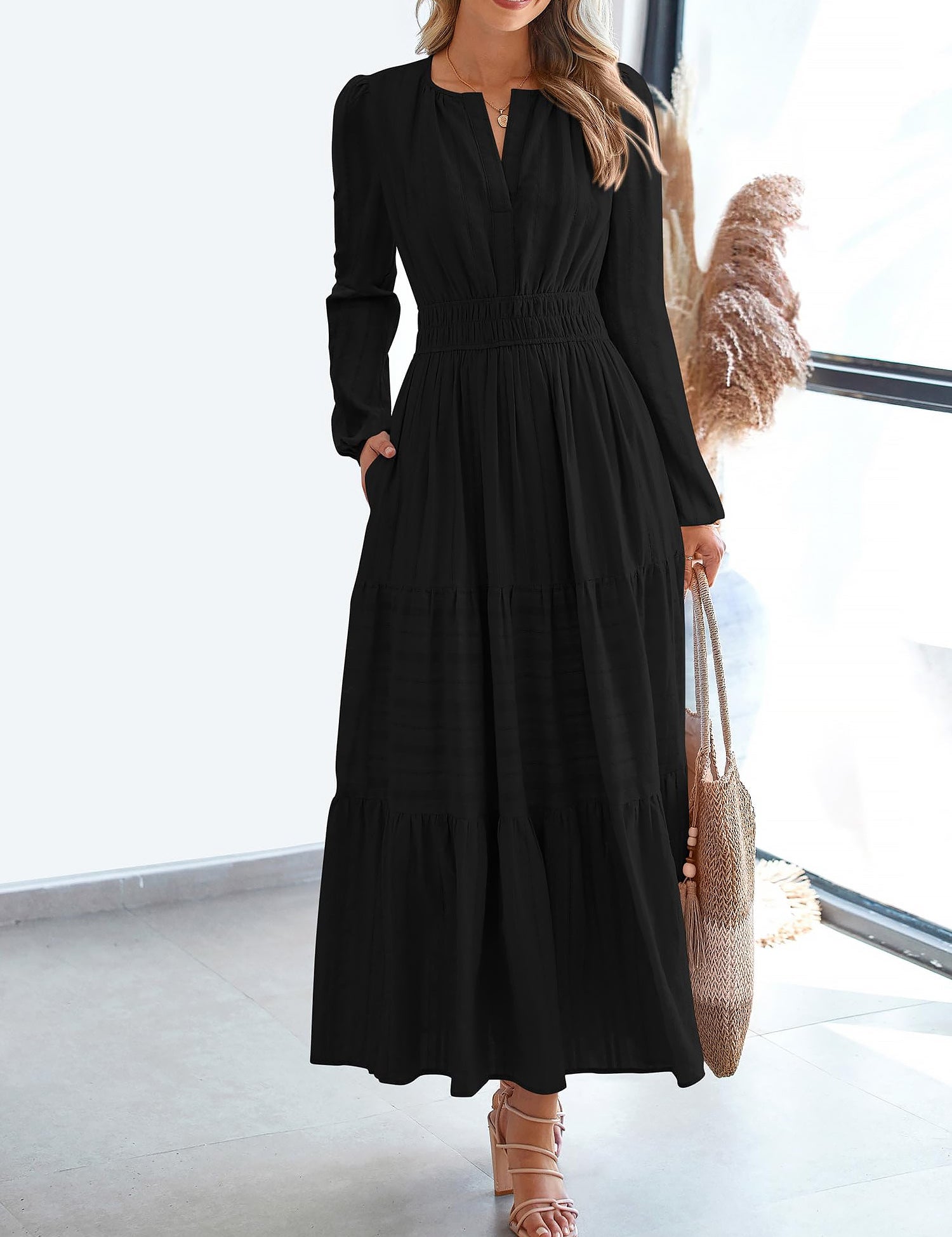 Cotella – Women’s Long Sleeve Cotton Casual Dress