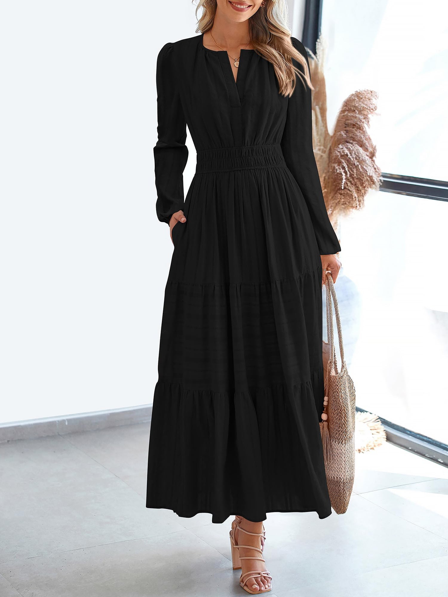 Cotella – Women’s Long Sleeve Cotton Casual Dress