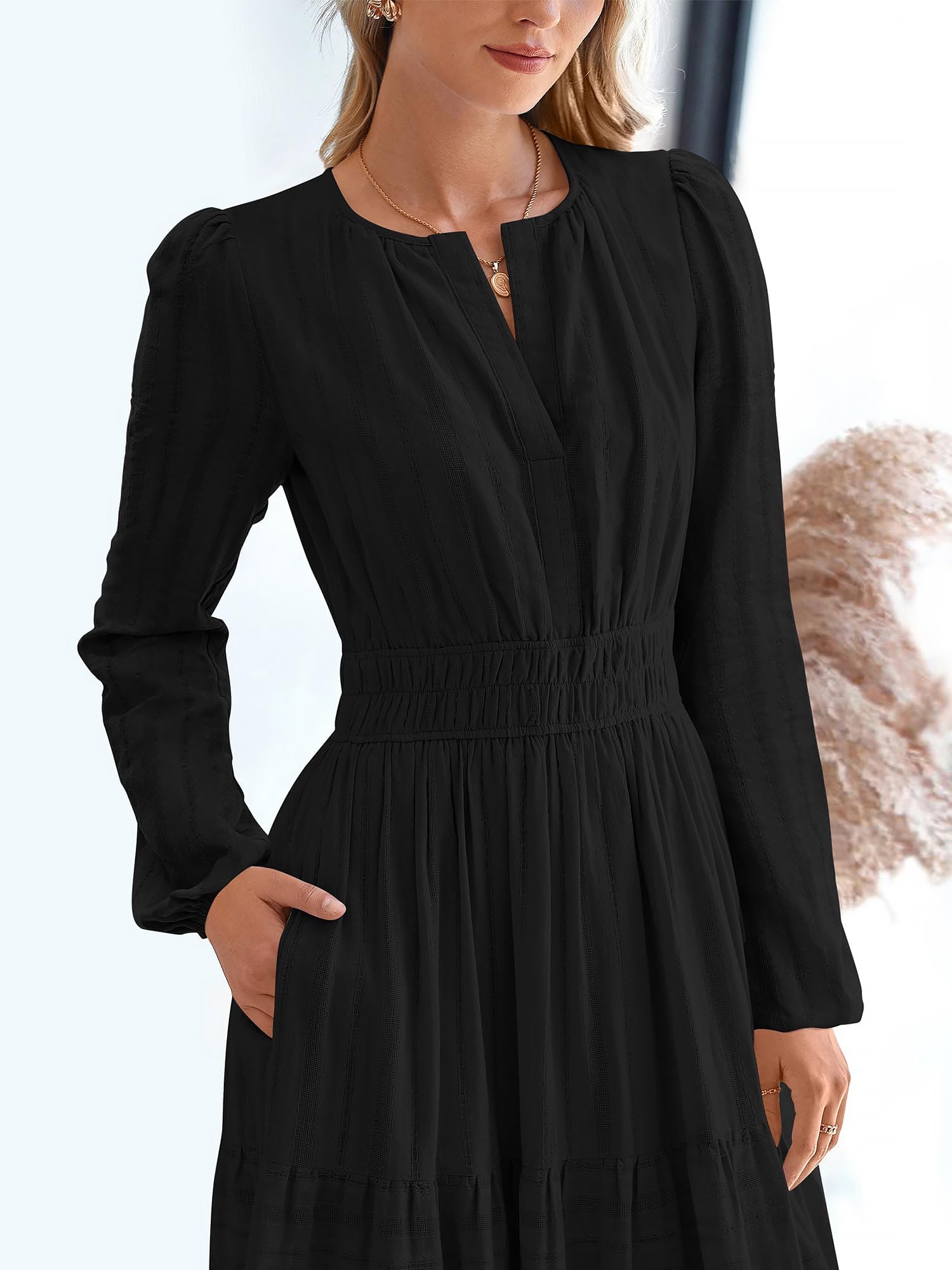 Cotella – Women’s Long Sleeve Cotton Casual Dress