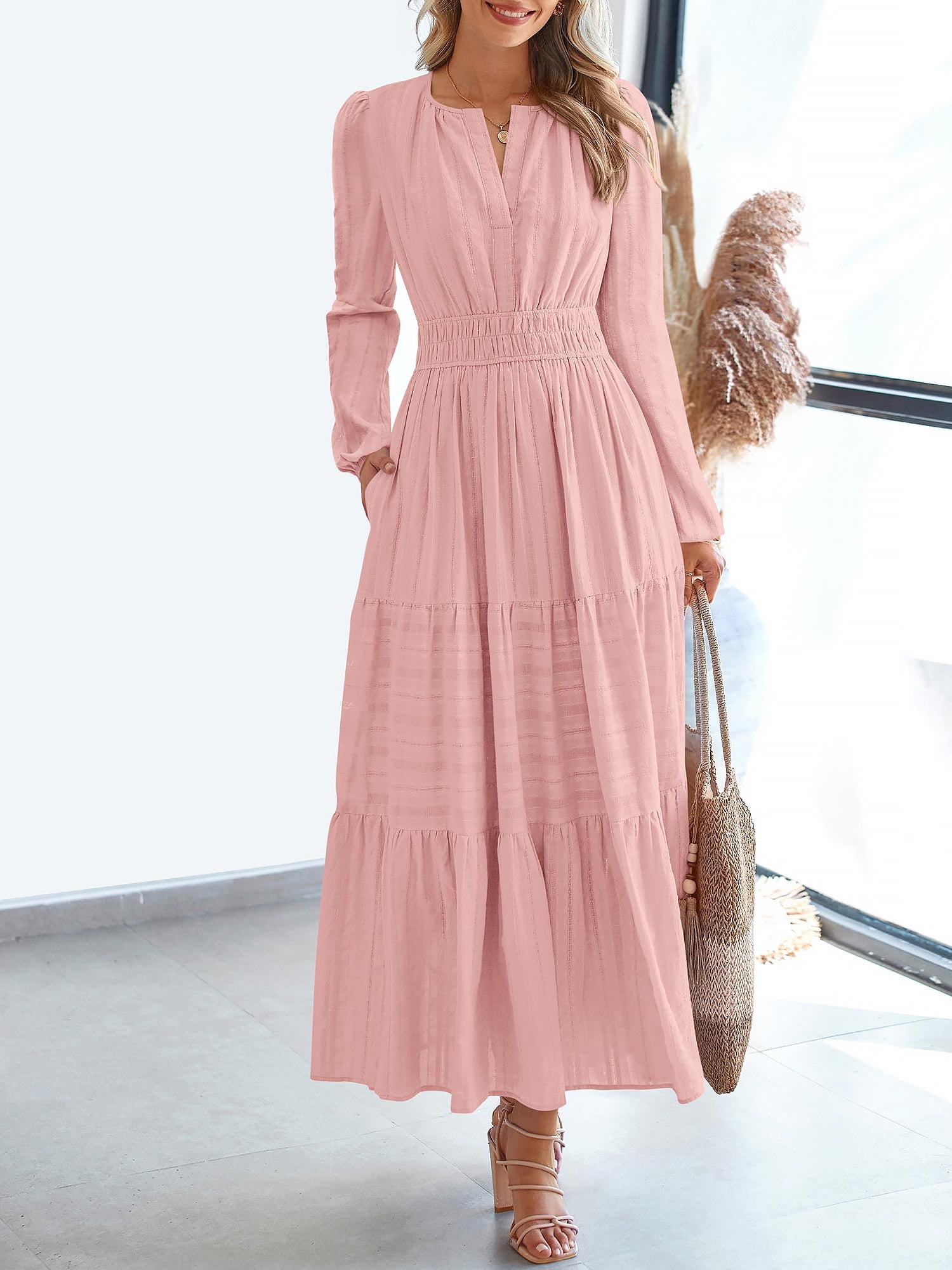 Cotella – Women’s Long Sleeve Cotton Casual Dress