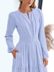 Cotella – Women’s Long Sleeve Cotton Casual Dress