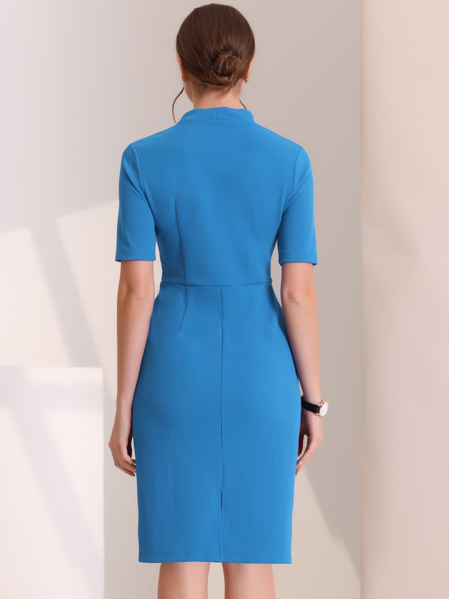 Formessa - Women’s Sheath Work Midi Dress
