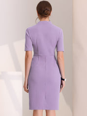 Formessa - Women’s Sheath Work Midi Dress