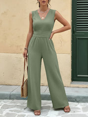 Vissera - Women’s Sleeveless Vacation Jumpsuit