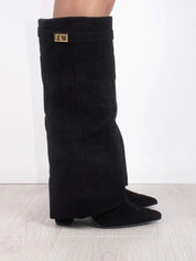 Maison Solstice | VeloursKnee Suede Boots